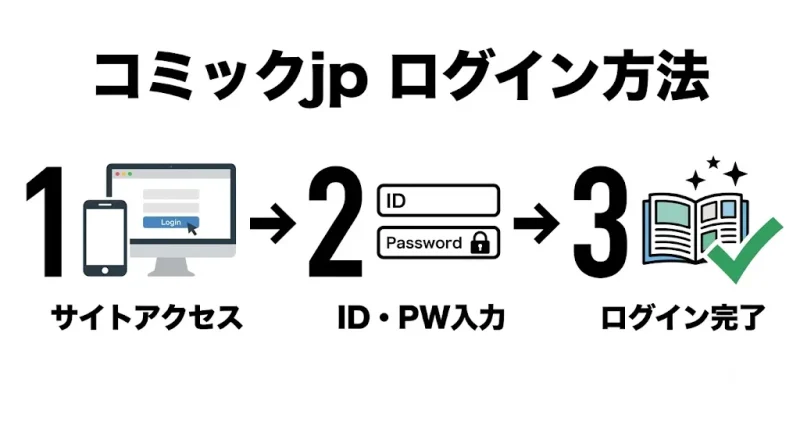コミックjp コミックjpのログイン方法