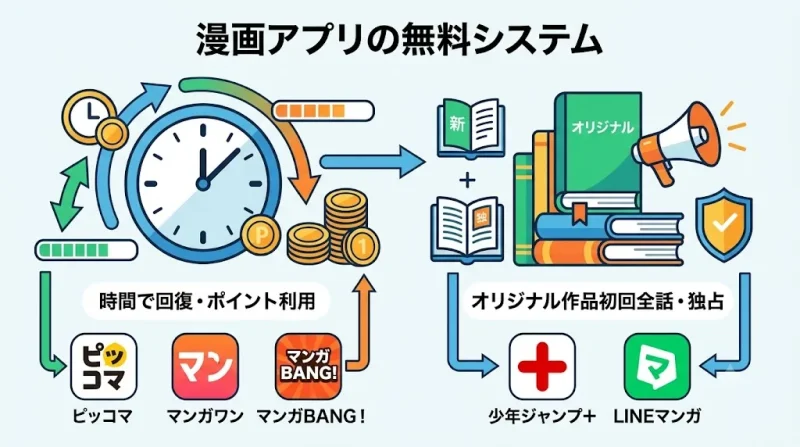 漫画アプリ おすすめ 漫画アプリおすすめ11選【無料の仕組み別に厳選】